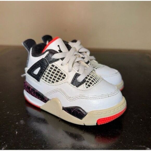 Air Jordan 4 Retro Flight Nostalgia BQ7670-116 TD Toddler Baby Boy Size 5C - Picture 1 of 6